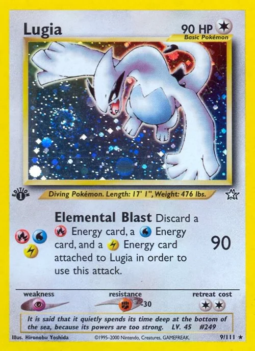 Carte Lugia première édition